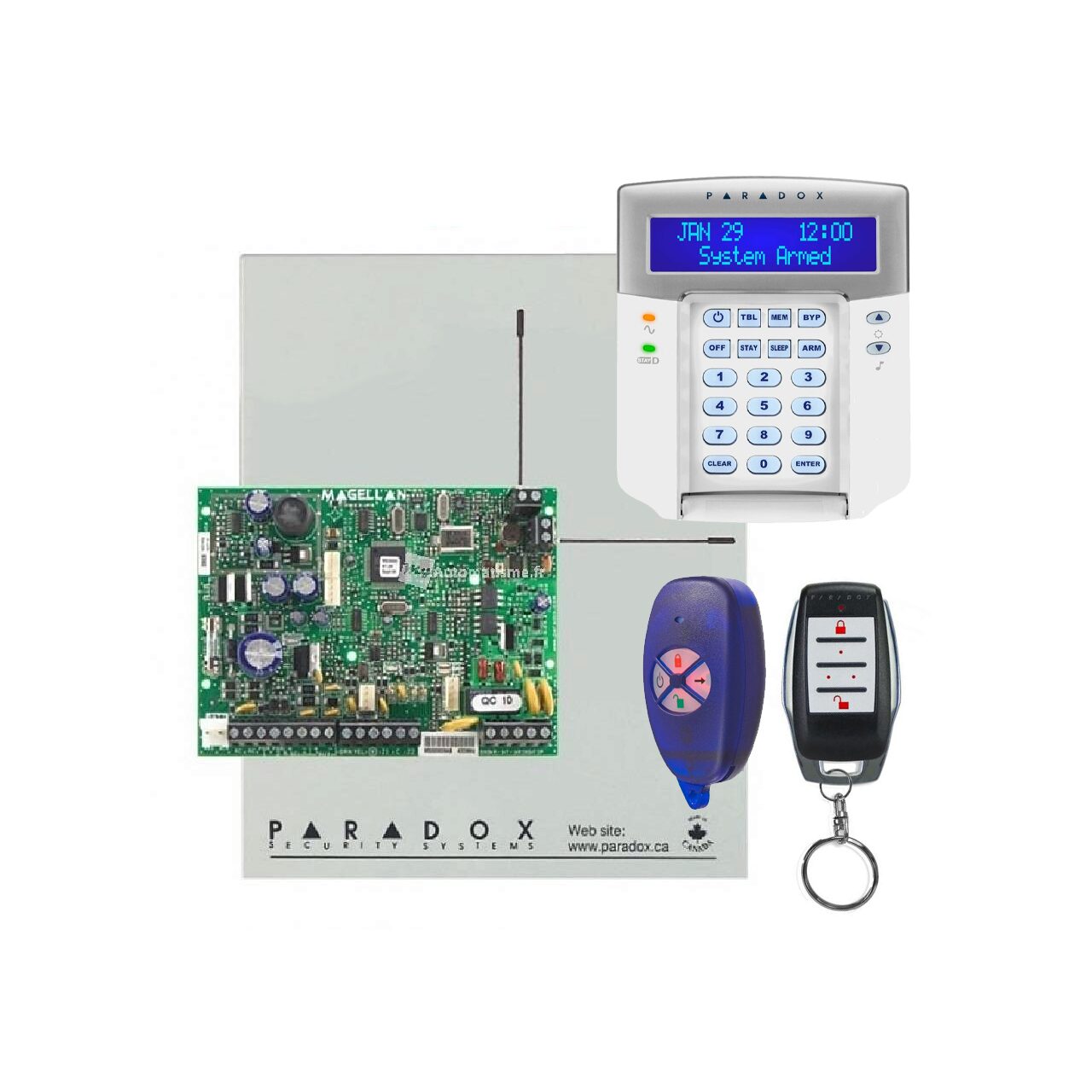KIT MG5050+ cu tastatura K32LCD+ si telecomanda REM1 / REM15